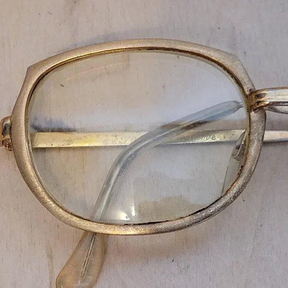 Vintage Riviera Exclusive Gold Frame Glasses MCM 60s Retro Metal 48/20